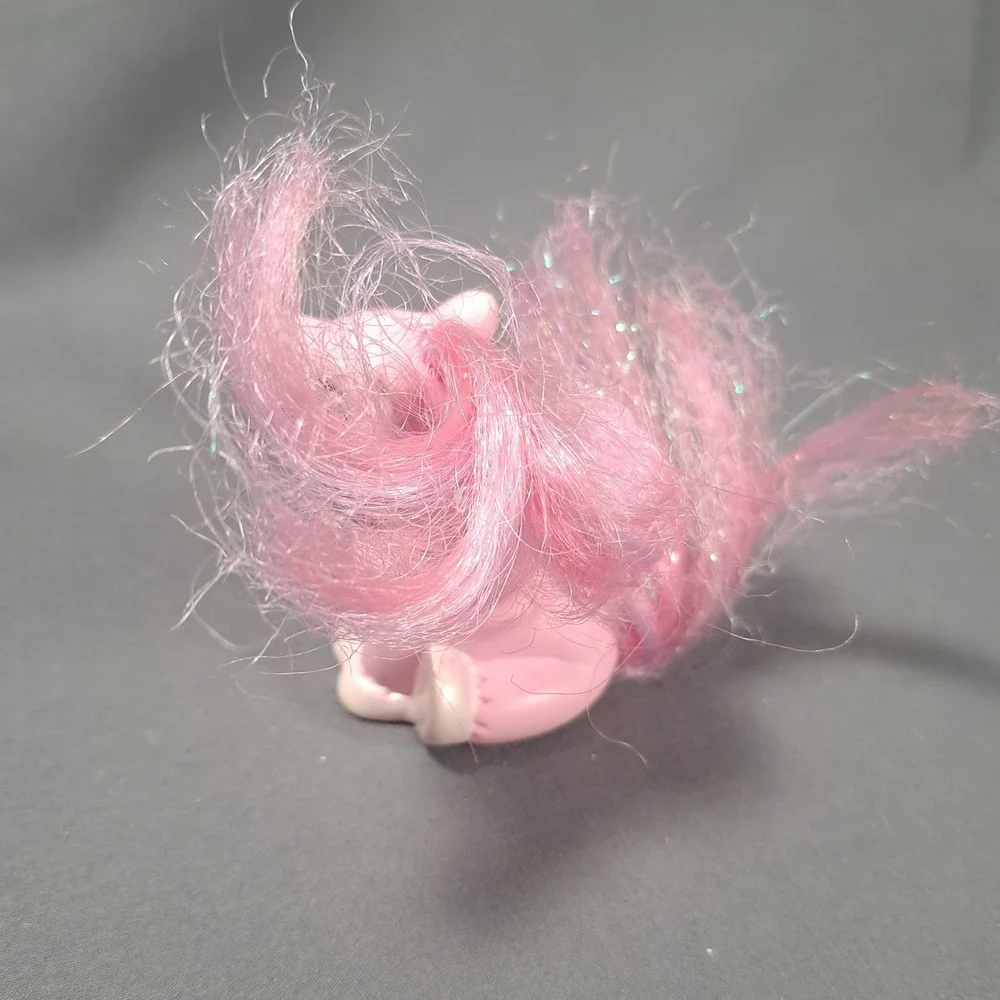 VTG 1997 Lanard Toys Pink Pony Figure Tinsel Hair Collectible Toy‎ Retro Fakie